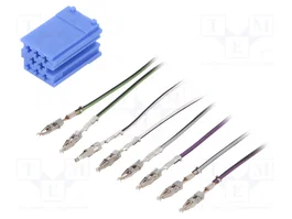 4CARMEDIA Conector de coche ISO mini enchufe de 8 pines