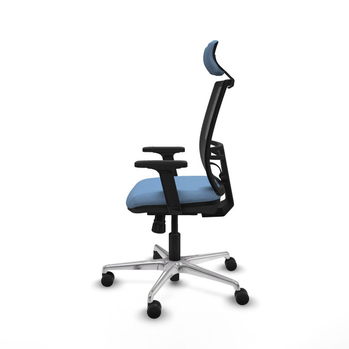 PIQUERAS Y CRESPO Silla de oficina Yunquera con mecanismo Sincro, Azul cielo y Negro PIQUERAS Y CRESPO Silla de oficina Yunquera con mecanismo Sincro, Azul cielo y Negro