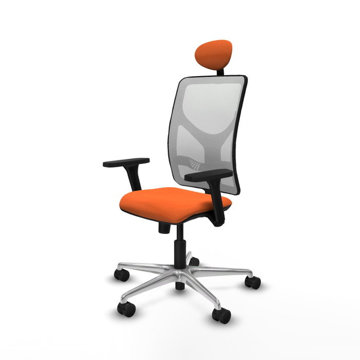 PIQUERAS Y CRESPO Silla de oficina Motilla Naranja y Blanco PIQUERAS Y CRESPO Silla de oficina Motilla Naranja y Blanco