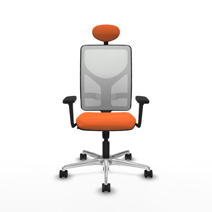 PIQUERAS Y CRESPO Silla de oficina Motilla Naranja y Blanco PIQUERAS Y CRESPO Silla de oficina Motilla Naranja y Blanco