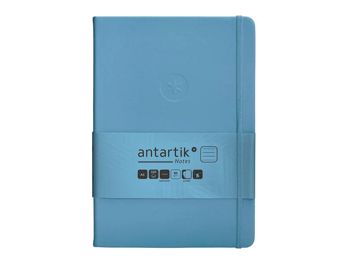 Antartik Cuaderno A5 Tapa Dura Hojas Rayas Azul Claro 100 Hojas 80 Gr FSC