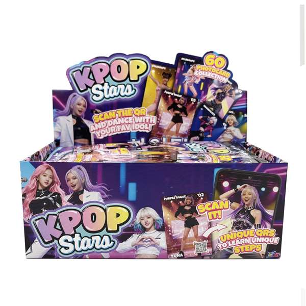 Bizak Sobre de Cartas K-pop Stars con 6 Photocards Interactivas y Código QR - Exp. 24, 3+ años Bizak Sobre de Cartas K-pop Stars con 6 Photocards Interactivas y Código QR - Exp. 24, 3+ años