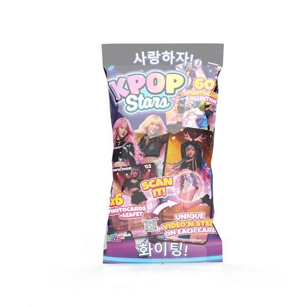 Bizak Sobre de Cartas K-pop Stars con 6 Photocards Interactivas y Código QR - Exp. 24, 3+ años Bizak Sobre de Cartas K-pop Stars con 6 Photocards Interactivas y Código QR - Exp. 24, 3+ años