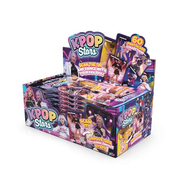 Bizak Sobre de Cartas K-pop Stars con 6 Photocards Interactivas y Código QR - Exp. 24, 3+ años Bizak Sobre de Cartas K-pop Stars con 6 Photocards Interactivas y Código QR - Exp. 24, 3+ años