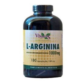 VBYOTICS L-Arginina 1000Mg. 180Cap. Complemento Alimenticio para el Flujo Sanguíneo