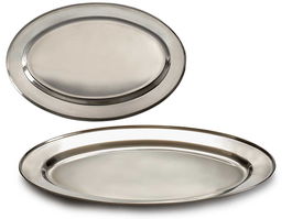 Kinvara Bandeja Oval Acero Inoxidable 35 x 22.5 x 2 cm (Set de 24)