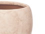 Ibergarden Set 2 Macetas Rugosa Beige Cerámica 19 x 25 cm (Set de 2)