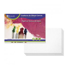 Bismark 328432 Cuaderno de Dibujo Canvas, 280 grms, 10 Hojas A4