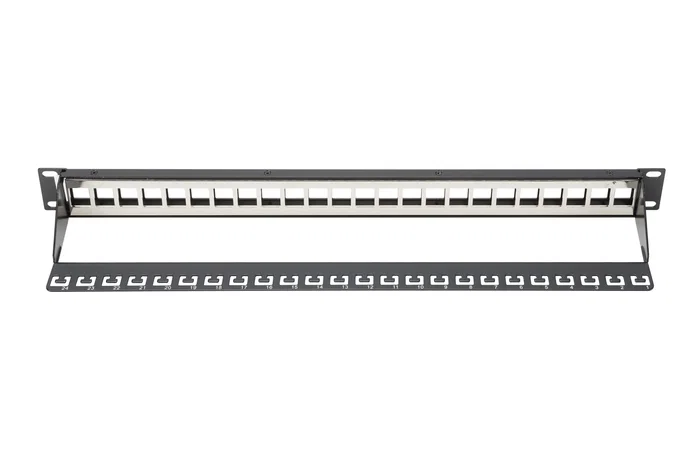 Digitus DN-91411 Panel de Parcheo Modular de 24 Puertos 1U Negro