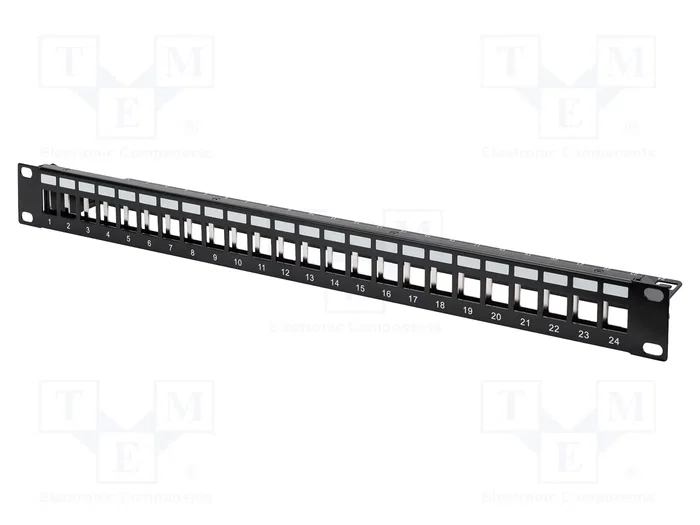 Digitus Panel de parches modular 24 puertos 1U Negro DN-91411 Digitus Panel de parches modular 24 puertos 1U Negro DN-91411