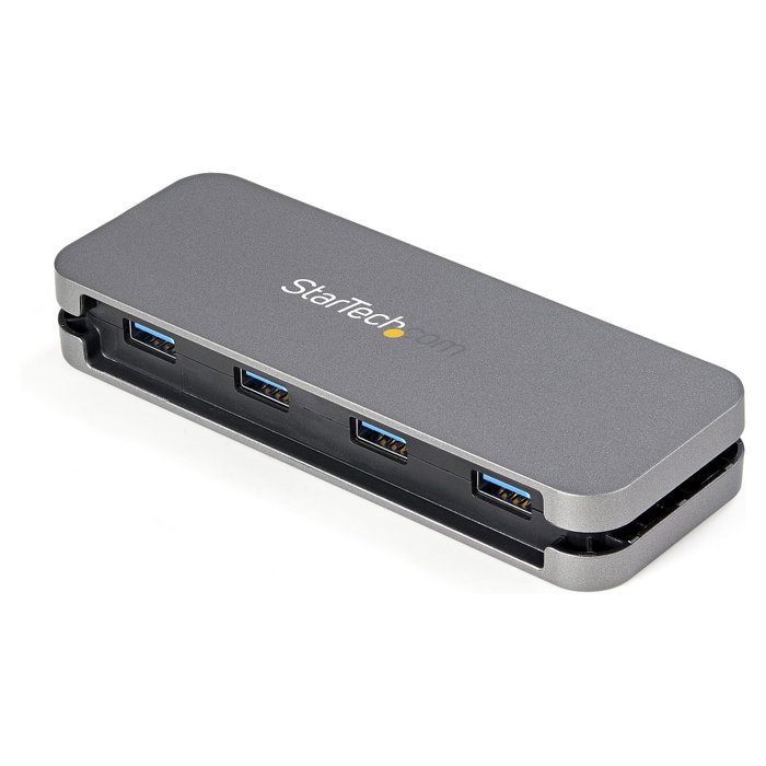 StarTech.com Hub USB-C a 4 Puertos USB-A 5 Gbps Negro/Gris HB30CM4AB
