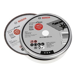 Bosch Inox Rapido Disco de Corte de 125 mm para Acero Inoxidable (10 unidades)
