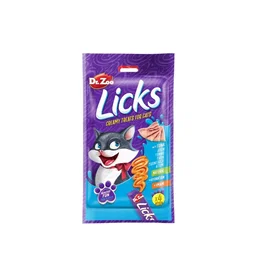 Dr.Zoo Licks Gato Atún Pack 12 Unidades x 4 Bolsas x 15 gr