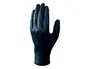 Deltaplus Guantes de Nitrilo Químico Desechable No Empolvado Talla 6/7 Color Negro Caja de 100 Unidades