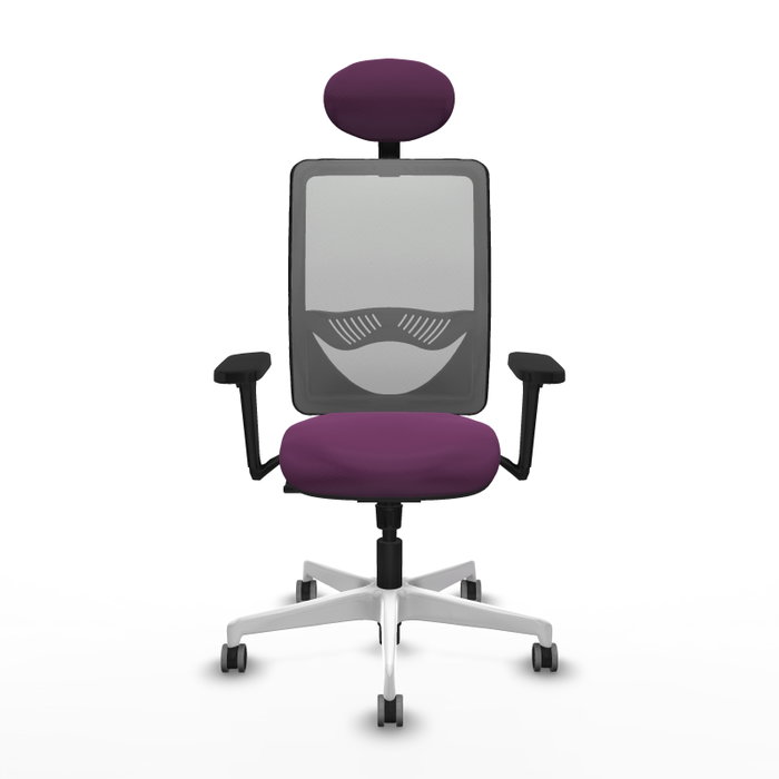 PIQUERAS Y CRESPO Silla de oficina Zulema Morada y Gris