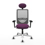 PIQUERAS Y CRESPO Silla de oficina Zulema Morada y Gris