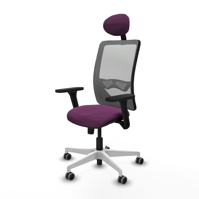 PIQUERAS Y CRESPO Silla de oficina Zulema Morada y Gris