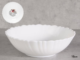 Vivalto Bol Clásico Ondas Opal Blanco 15 cm (Set de 36)