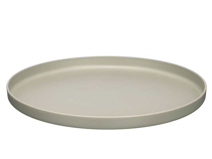 Leknes Plato Llano 25 cm Diámetro Gris Plástico PP (Set de 24)