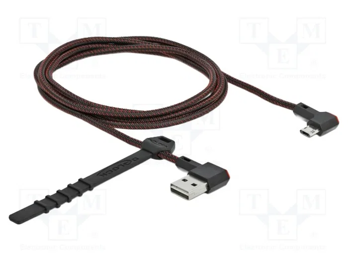 DeLOCK Cable EASY-USB 2.0 USB Tipo-A a Micro-B Angular 1,5 m Negro DeLOCK Cable EASY-USB 2.0 USB Tipo-A a Micro-B Angular 1,5 m Negro