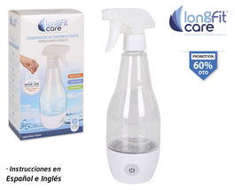 Longfit Care Generador de Desinfectante, 15 x 9 x 29 cm (2 Unidades)