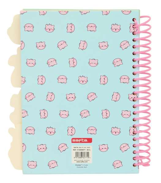 Safta Bloc de Notas A5 Pembe The Pink Cat Rosa