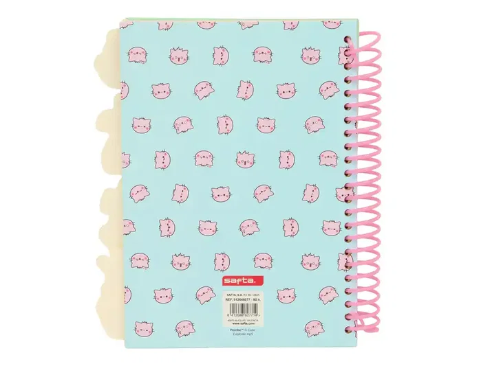 Safta Bloc de notas A5 Pembe the pink cat