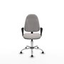 PIQUERAS Y CRESPO Silla de oficina Algarra Blanco con Base Cromada