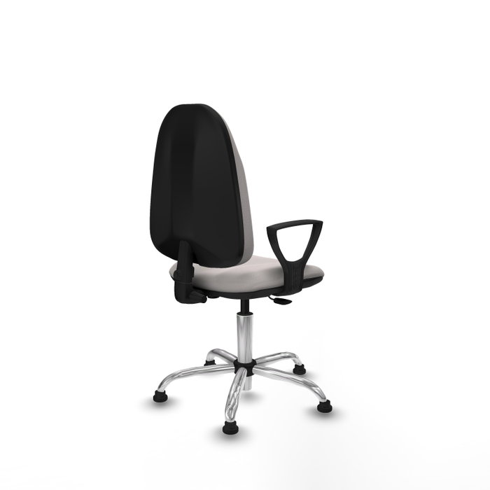 PIQUERAS Y CRESPO Silla de oficina Algarra Blanco con Base Cromada PIQUERAS Y CRESPO Silla de oficina Algarra Blanco con Base Cromada