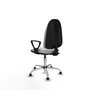 PIQUERAS Y CRESPO Silla de oficina Algarra Blanco con Base Cromada