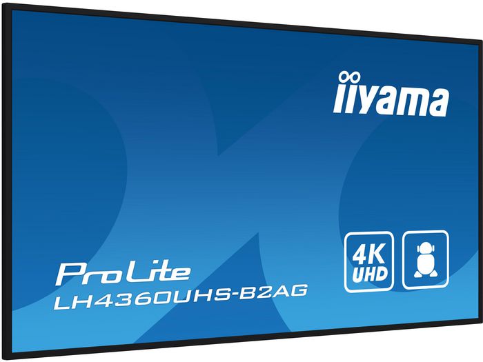 iiyama Monitor 43" UHD VA 3840x2160 500cd/m² Haze 25% para Señalización Digital 24/7 iiyama Monitor 43" UHD VA 3840x2160 500cd/m² Haze 25% para Señalización Digital 24/7
