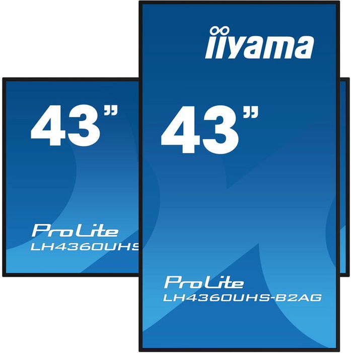 iiyama Monitor 43" UHD VA 3840x2160 500cd/m² Haze 25% para Señalización Digital 24/7 iiyama Monitor 43" UHD VA 3840x2160 500cd/m² Haze 25% para Señalización Digital 24/7