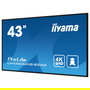 iiyama Monitor 43" UHD VA 3840x2160 500cd/m² Haze 25% para Señalización Digital 24/7