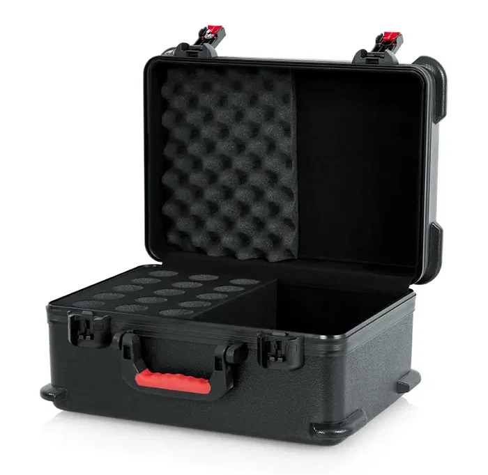 Gator TSA Series Estuche rígido moldeado ATA para 15 micrófonos Gator TSA Series Estuche rígido moldeado ATA para 15 micrófonos
