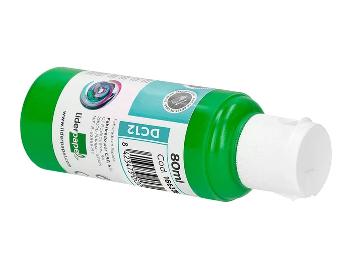 Liderpapel Pintura Acrilica Bote 80 ml Verde