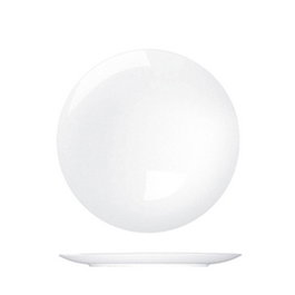 Costa Verde Saturno Coupe - Plato Llano Vajilla de Porcelana - Diámetro 21 cm, Alto 2 cm (Set de 6)