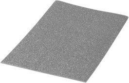 PRYSE Goma EVA con Purpurina Biodegradable Plata 40x60 cm (10 unidades)