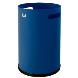 CILINDRO Papelera Metálica Cilíndrica 18 Litros Azul