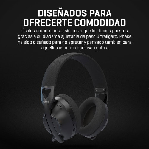 Krom Phase Auriculares Gaming Inalámbricos Negro