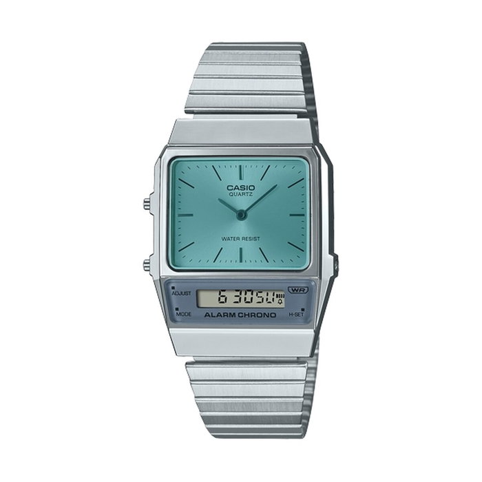 Reloj Unisex Casio VINTAGE EDGY COLLECTION Plateado (Ø 40 mm) Reloj Unisex Casio VINTAGE EDGY COLLECTION Plateado (Ø 40 mm)