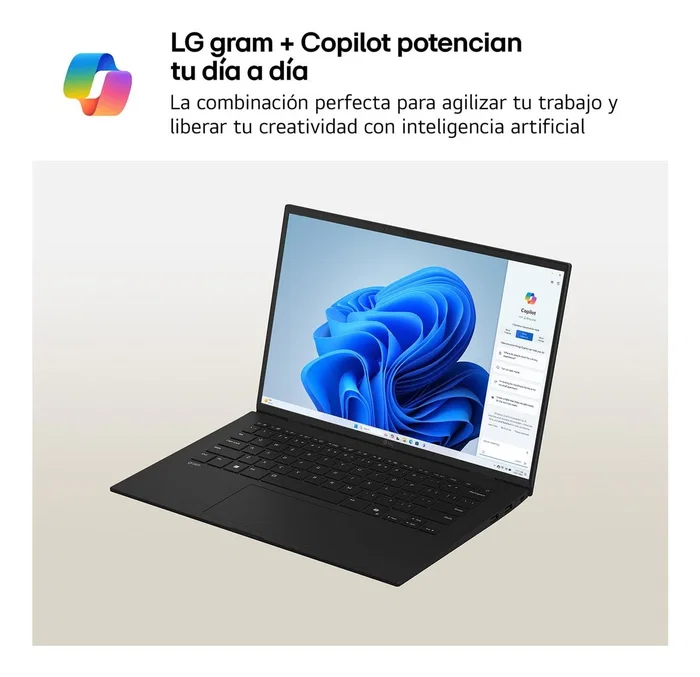 Portátil lg gram 14z90t 14" i7 255h wuxga 32 gb1 tb w11 pro español negro