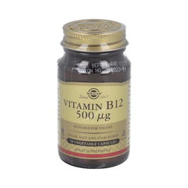 SOLGAR Vitamina B12 Cianocobalamina 500Mcg 50 Cápsulas