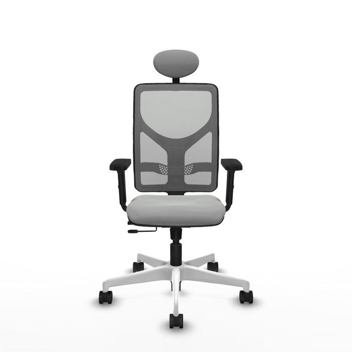 PIQUERAS Y CRESPO Silla de oficina Motilla con mecanismo Sincro/Traslack, Gris