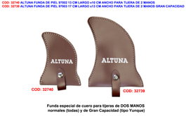 ALTUNA Finstock Funda de Piel 97002 para Tijera de Dos Manos (13 cm x 10 cm)