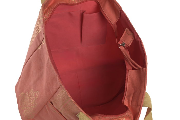 DKD Home Decor Bolso Mediterraneo Boracay Verde Coral 14 x 35 x 55 cm 3 Unidades