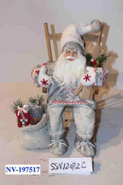 DKD Home Decor Figura de Silla Gris y Marrón