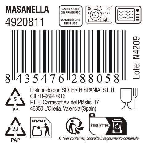 Inde Taza Café Cortado Masanella 220cc (24 Unidades)