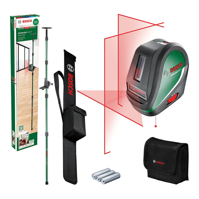 Bosch UniversalLevel 3 Maxi Set Kreuzlinien-Laser Bosch UniversalLevel 3 Maxi Set Kreuzlinien-Laser
