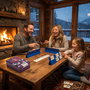 DEQUBE Rummy D00344 Juego de Mesa de Viaje para 4 Jugadores en Caja Metálica - Edad +8 - Idiomas: Español, Inglés, Portugués