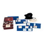 DEQUBE Rummy D00344 Juego de Mesa de Viaje para 4 Jugadores en Caja Metálica - Edad +8 - Idiomas: Español, Inglés, Portugués